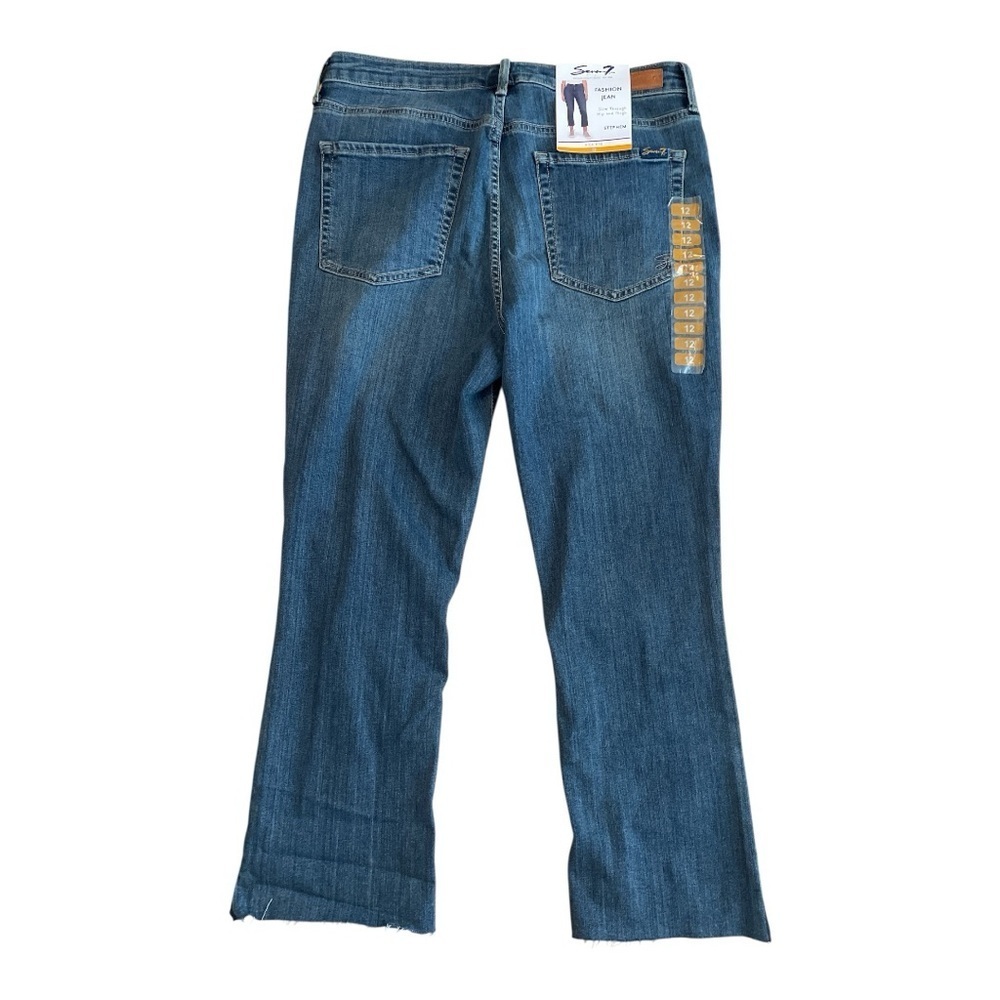 Seven7 Blue High Rise Jeans Classic Style - Picture 2 of 3